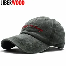LIBERWOOD, хлопковая бейсболка с эффектом потертости, бейсболка для мужчин и женщин, кепка для папы, Кепка с вышивкой, Кепка в стиле хип-хоп