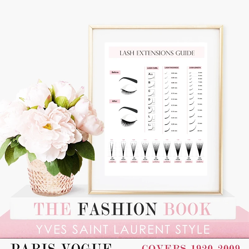 Eyelash Technician Business Form Canvas Prints Wall Decor