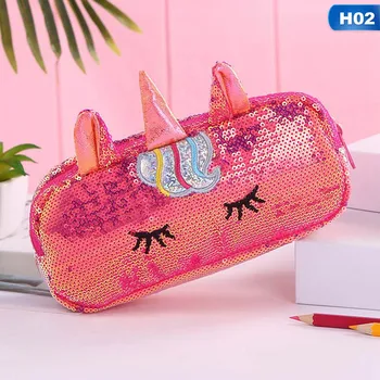 

Unicorn Sequins Cosmetic Bag Simple Travel Portable Wash Makeup Bag Toiletry Storage Cosmetic Make Up Bag Dropship