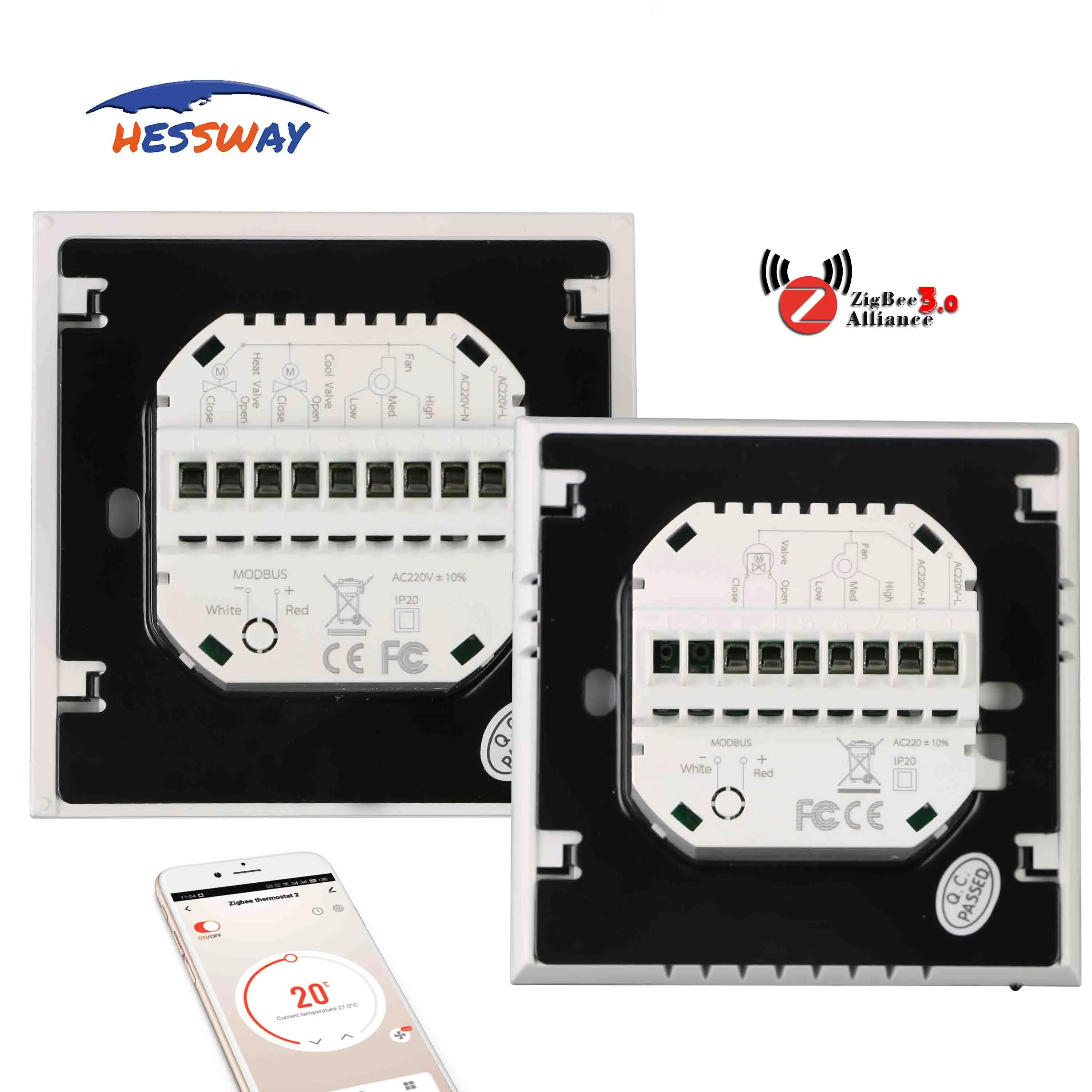 Цифровой программируемый комнатный термостат для реле zigbee охлаждающий