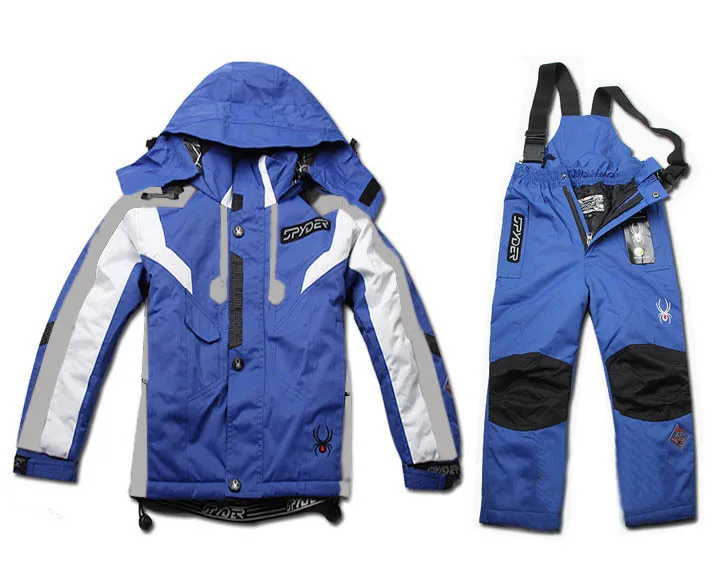 

KUBUG Outdoor Children Ski Suit Resistant Wear Waterproof Ski Jacket and Pants Winter Sports Warm Hooded Kids Ski Set