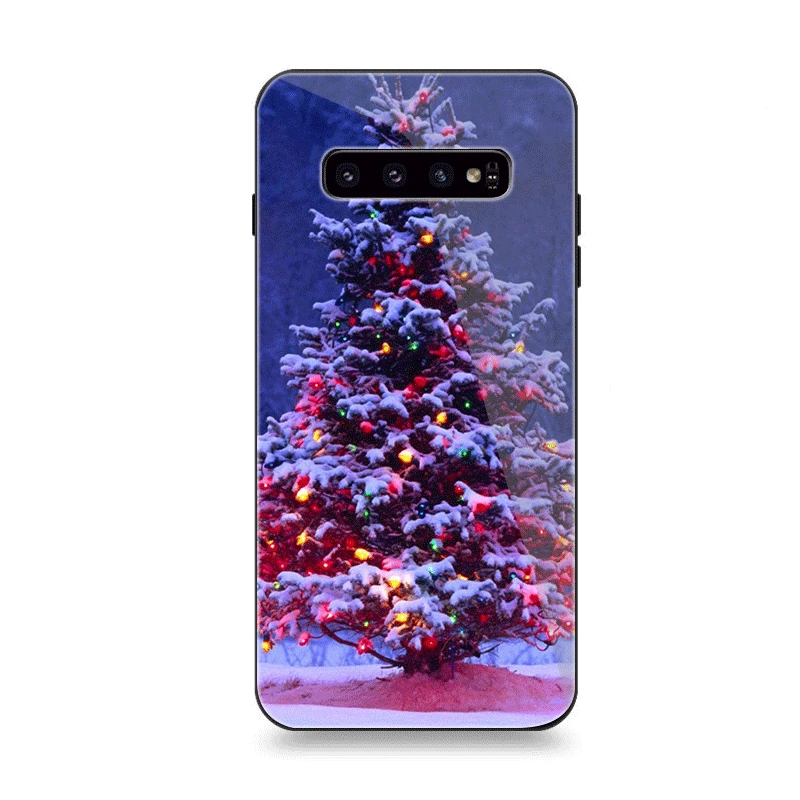 G3 Чехол для телефона Стекло для samsung A70 A10 A30 A40 A50 A60 A20 S7 край S8 S9 S10 плюс Чехол в рождественском стиле с зимним принтом шар подарок на год - Цвет: G3