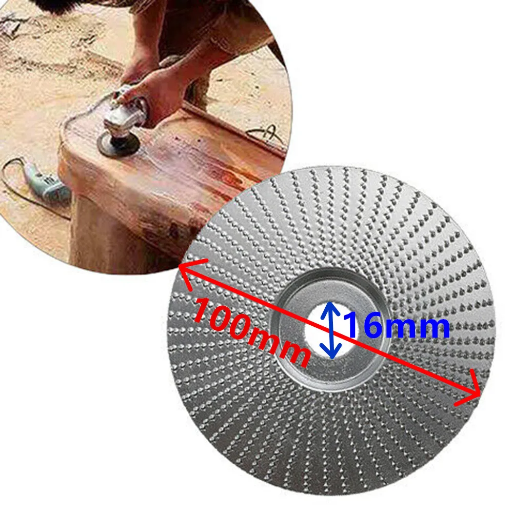 

4 Inch 100mm Shaping Disc Grinding Disc Tungsten Carbide Wood Sanding Carving Disc Wheel For Non-metal Materials Woodworking