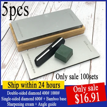 

Double-sided diamond rapid sharpening bamboo base coarse and fine grinding angle guide fixed angle sharpening sharpening paste