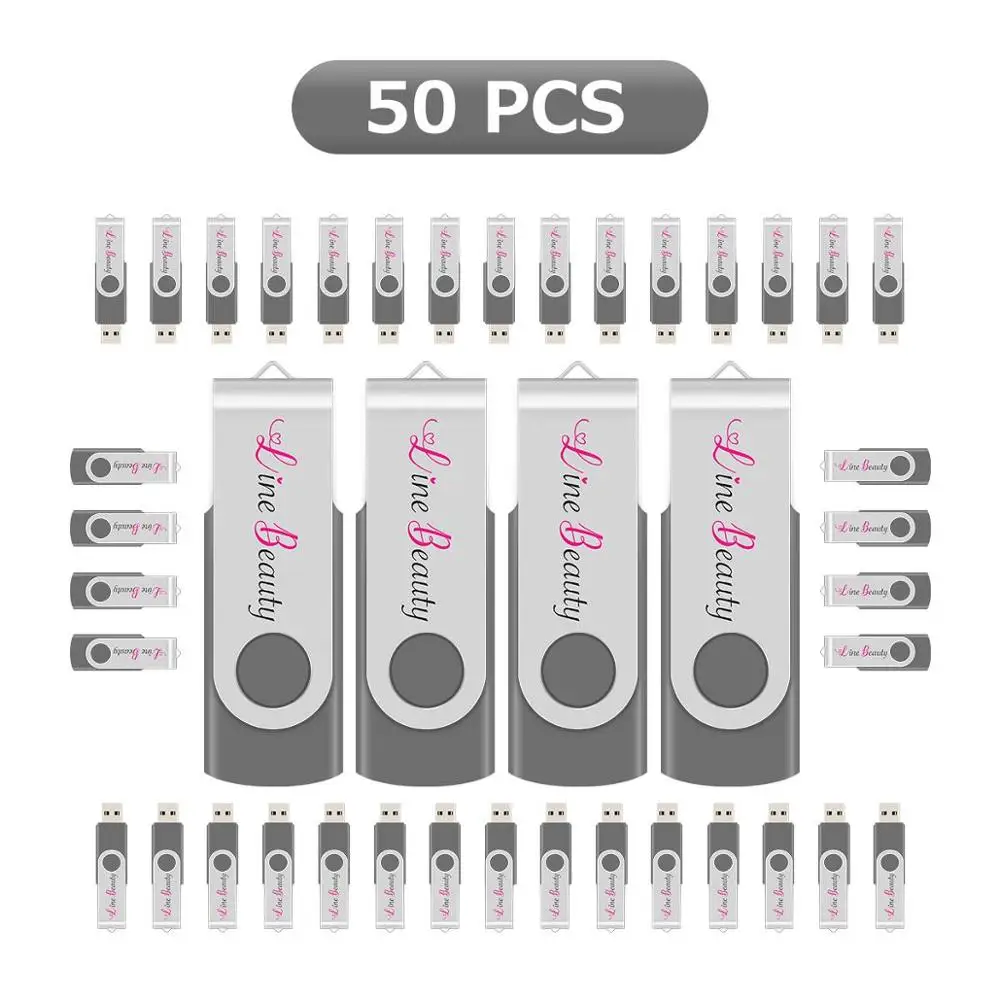 USB флеш накопитель J boxing 50X 512 Мб с логотипом на заказ металлический вращающийся