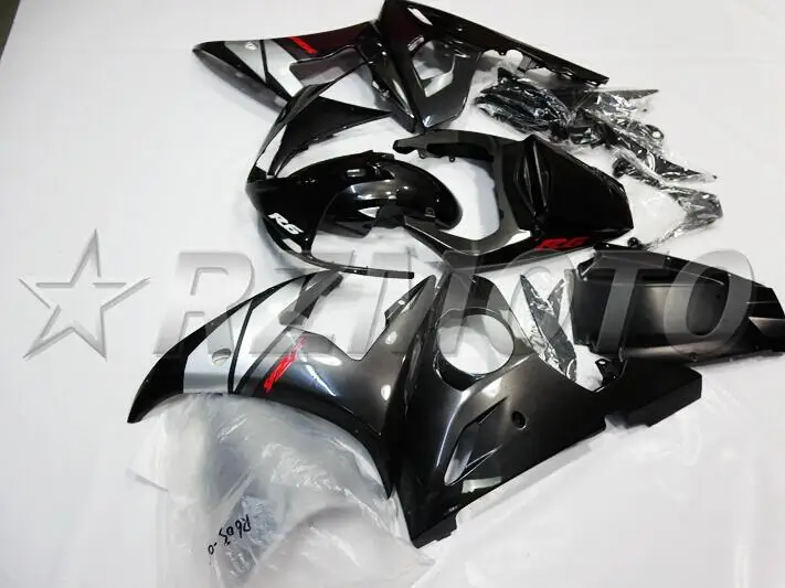 3 бесплатные подарки ABS обтекатель двигателя комплект подходит для YAMAHA YZF-R6 2003 2004 2005 R6 03 04 05 Обтекатели на заказ серый серебристый