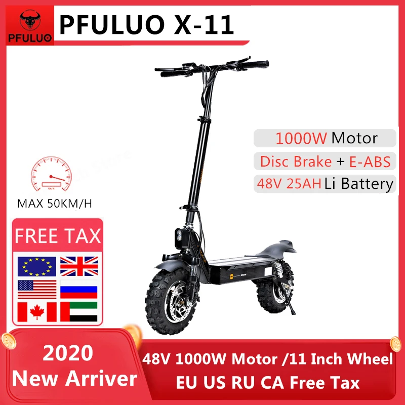 EU Stock PFULUO X 11 умный электрический скутер 48V 1000W Motor inch wheel Board hoverboard skateboard 50 км/ч Speed Off
