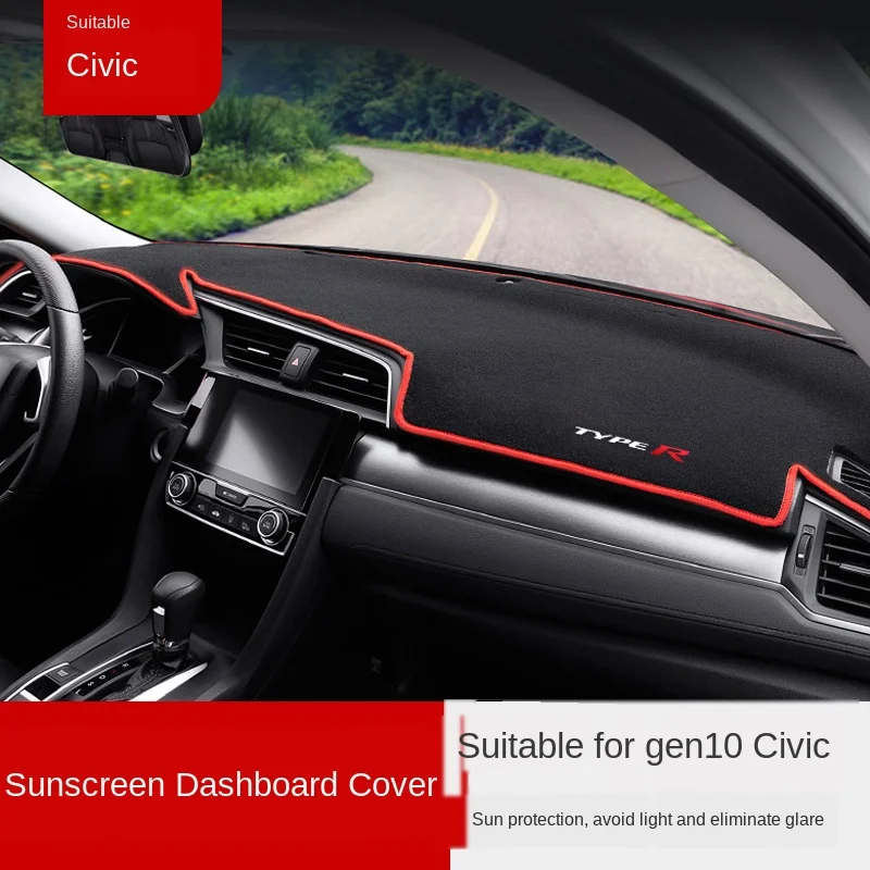 

Applicable to 10 Th Generation Civic Light-Proof Mat Dashboard Light Proof Pad Light-Proof Mat Protective Mat Typer Civic Car In