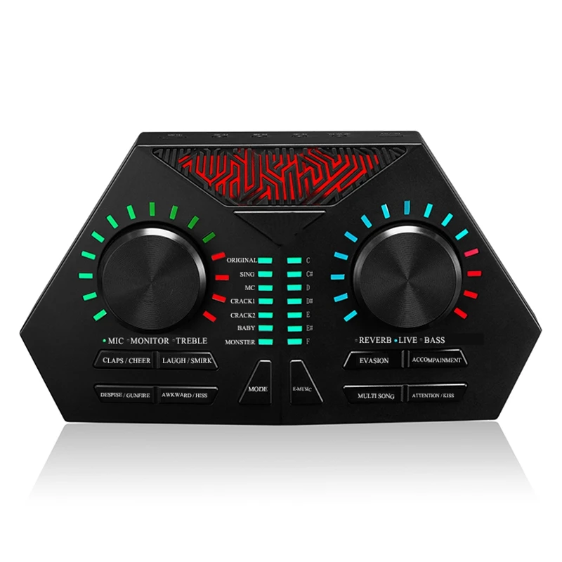

Mobile Phone Sound Card Live Sound Card Outdoor K Song Anchor Device Usb Sound Card External Micro-phone Computer Sound Card
