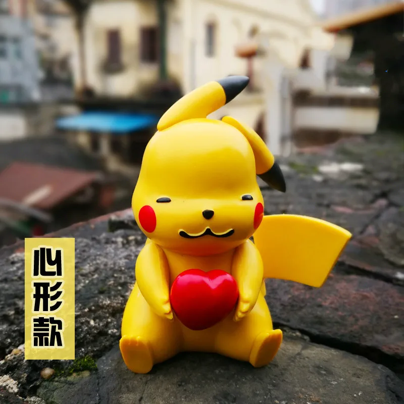 TAKARA TOMYMagic Baby picachu pet эльф карманный монстр игрушка кукла украшение автомобиля мультфильм автомобиль аксессуары для интерьера - Цвет: Picachu heart