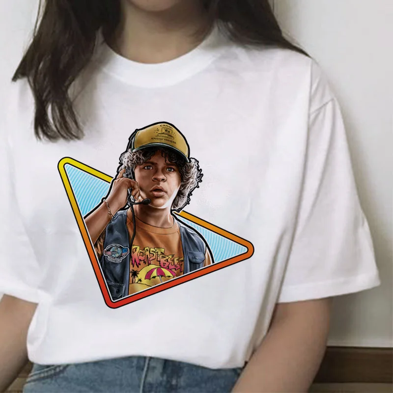534 Странные Вещи Сезон 3 футболка Женская Harajuku Новая футболка забавная 90s Женская графическая футболка Ullzang вверх дном Топ футболки мультфильм - Цвет: 534