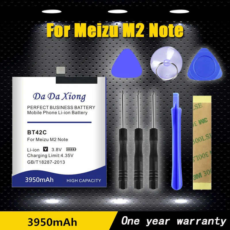 

New High quality 3950mAh BT42C BT-42C Li-ion Phone Battery for Meizu M2 Note battery for Meilan Note 2 Phone battery