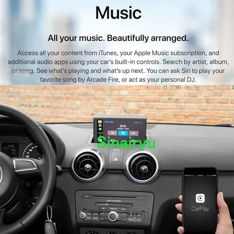 Беспроводная камера Apple CarPlay для Audi A1 A3 A4 A5 A6 A7 A8 Q2 Q3 Q5 Q7 MMI, Автомобильная камера заднего вида на Android