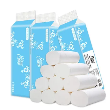 

Home Bath Toilet Roll Paper White Towels Tissue Napkin 4 Ply 14 Rolls Toilet Paper Bulk Rolls Bath Tissue Paper Bathroom Soft