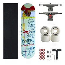 Adults Maple Skateboard Hardware Beginners Double Rocker Skateboard Complete Sandpaper Skateboard Fille Outdoor Sports