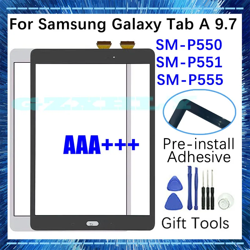 Новинка сенсорный экран P550 для Samsung Galaxy Tab A 9 7 Φ P551 P555 дигитайзер ЖК-экран передняя