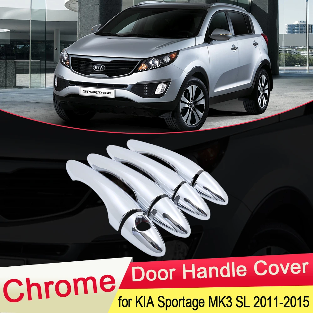 Для KIA Sportage MK3 SL 2011 2012 2013 2014 2015 хромированная Дверная ручка Крышка внешняя отделка