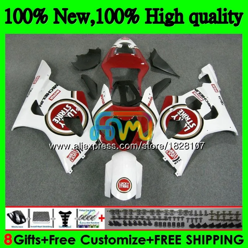Корпус для SUZUKI GSXR-1000 GSXR1000 03 04 41BS. 96 1000CC GSX-R1000 GSX R1000 ярко-красного цвета 03 04 K3 GSXR 1000 CC 2003 2004 Обтекатель