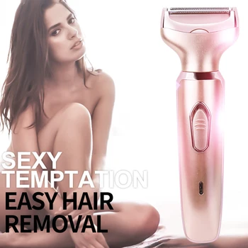 

Women Shaver Epilator Rose Gold Rechargeable Hair Remover Smooth Touch Removal Instant Pain Free Sensor Light Safely Shaver