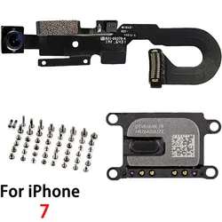 Premium Face Front Camera Flex Cable with Ear Speaker & Complete Screw Set Replacement Kit (For iPhone 7)