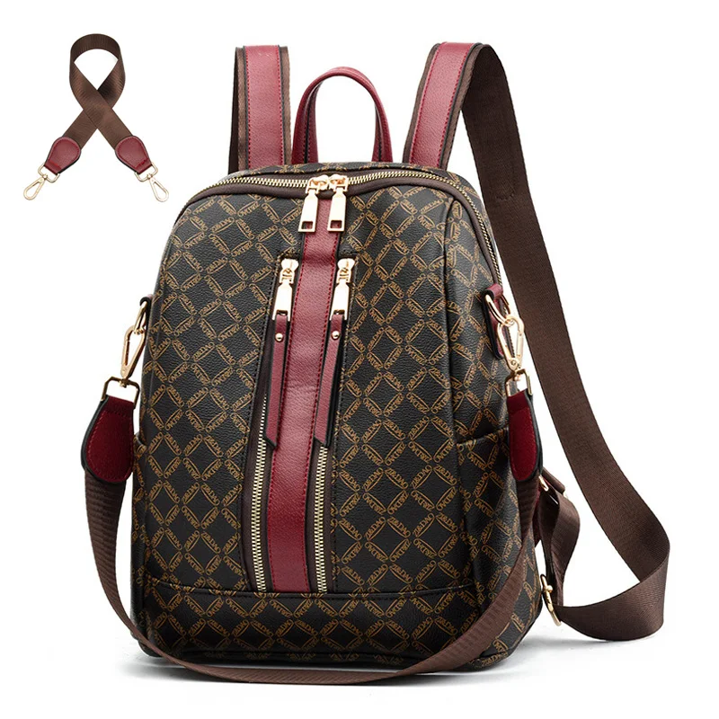 

2019 Luxury Backpack Women Leather Bag Designer Backpacks Brand Female Shoulder Bag Girls Travel Bags Rucksack Women mochila sac
