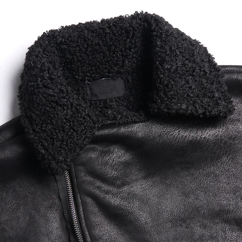 Women Winter Parka Faux Deerskin Overcoat Oversize