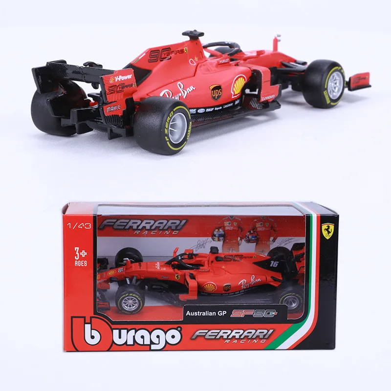 BBURAGO 1:43 модель металлического автомобиля игрушка для Ferrari F1 SF90 Модель гоночного автомобиля новая с оригинальной коробкой