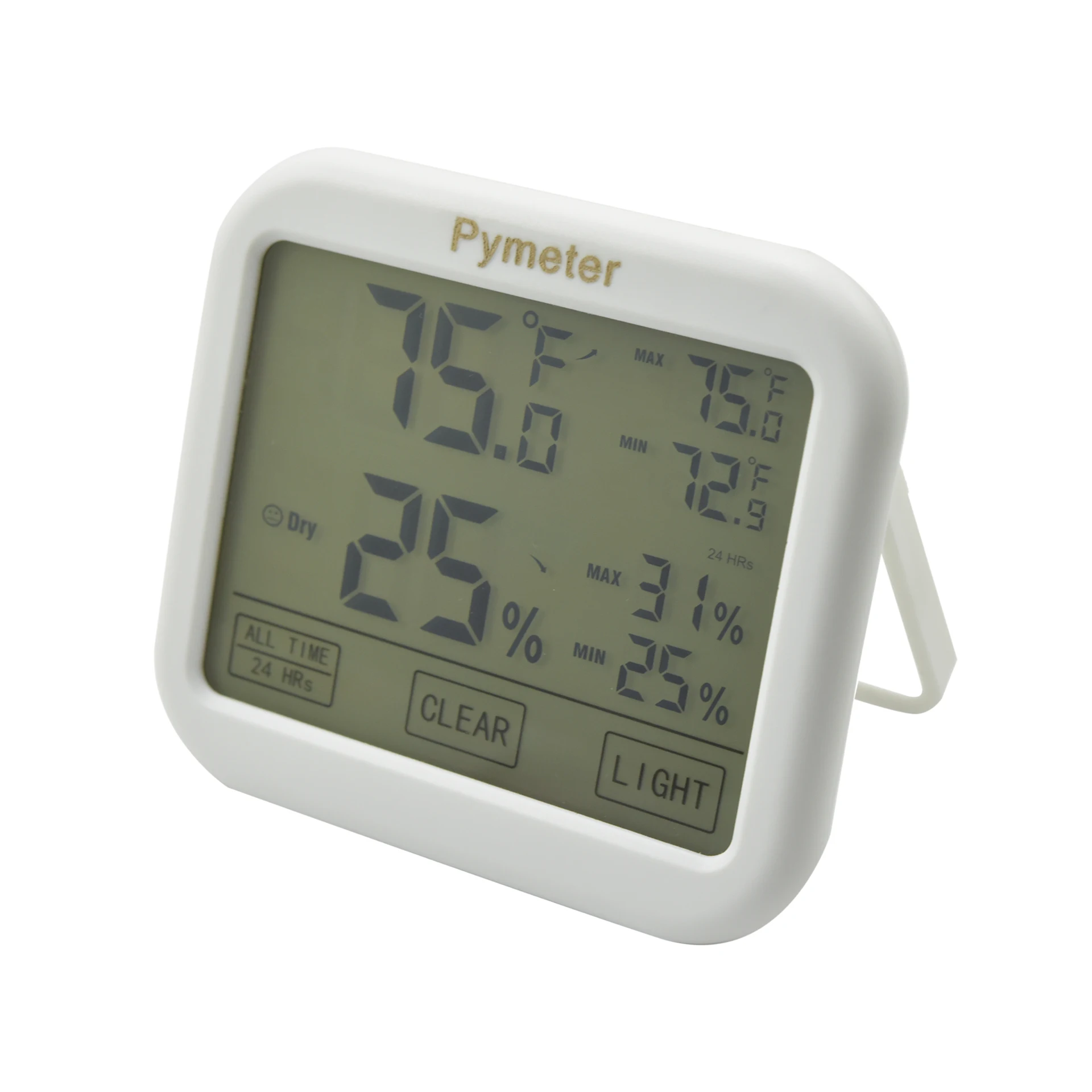 Temperature Humidity Meter Thermometer Hygrometer Home Indoor Weather Station Digital LCD Touch Screen Backlight