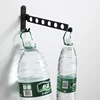 Waterproof Aluminum Multifunction Retractable Wall Mount Hanger Folding Clothes Hangers Clothes Towel Rack Indoor Space Saving 6