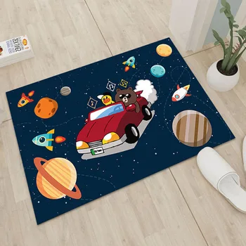 

Cute Cartoon Carpet Floor Mat Door Mat Mat Carpet Bedroom Bathroom Non-slip Mat Water Absorbing Kitchen Floor Mat