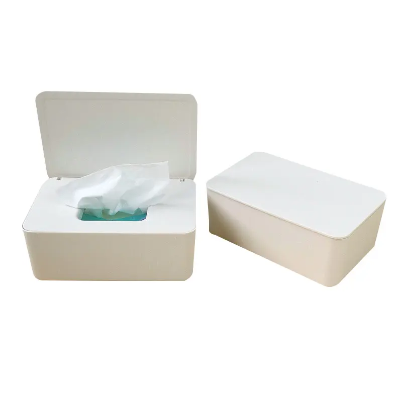 Tissue Storage Box Case Wet Wipes Dispenser Holder with Lid for Home Office FPing