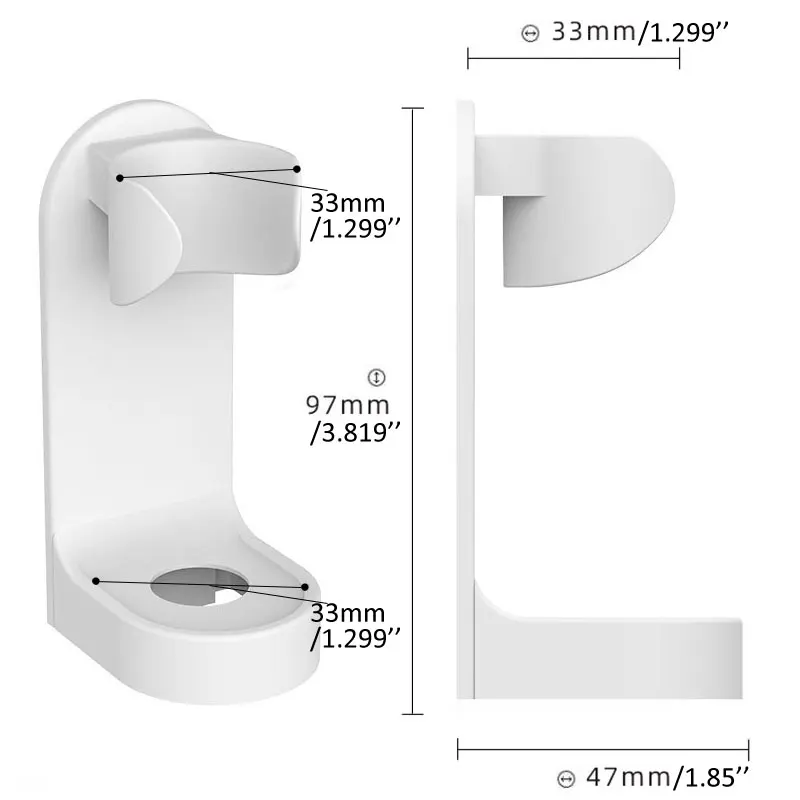 Electric Toothbrush Holder Stand Detachable Wall Mounted Bathroom Counter Stand with Sticker for 90% Electric Tooth Brushes Electric Toothbrush Holder Stand Detachable Wall Mounted Bathroom Counter Stand with Sticker for 90% Electric Tooth Brushes