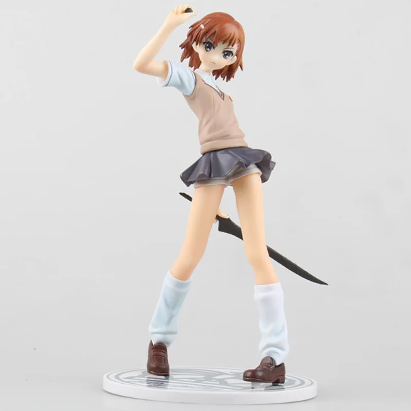 19 см электро мастер Toaru Kagaku no Railgun Mikoto Misaka ПВХ Фигурки игрушки Аниме для детей