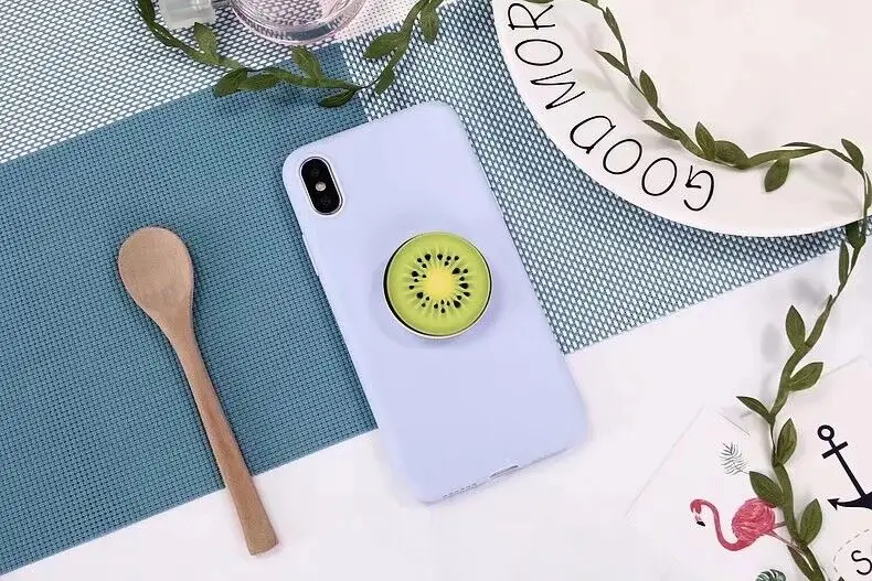 Держатель для фруктов чехол для samsung Galaxy S10 S10e 5 г Примечание 10 для девочек от 5 до 8 лет 9 рlus Lite S9 S8 S7 S6 край G9250 G920 G955 крышка - Цвет: Purple Kiwifruit
