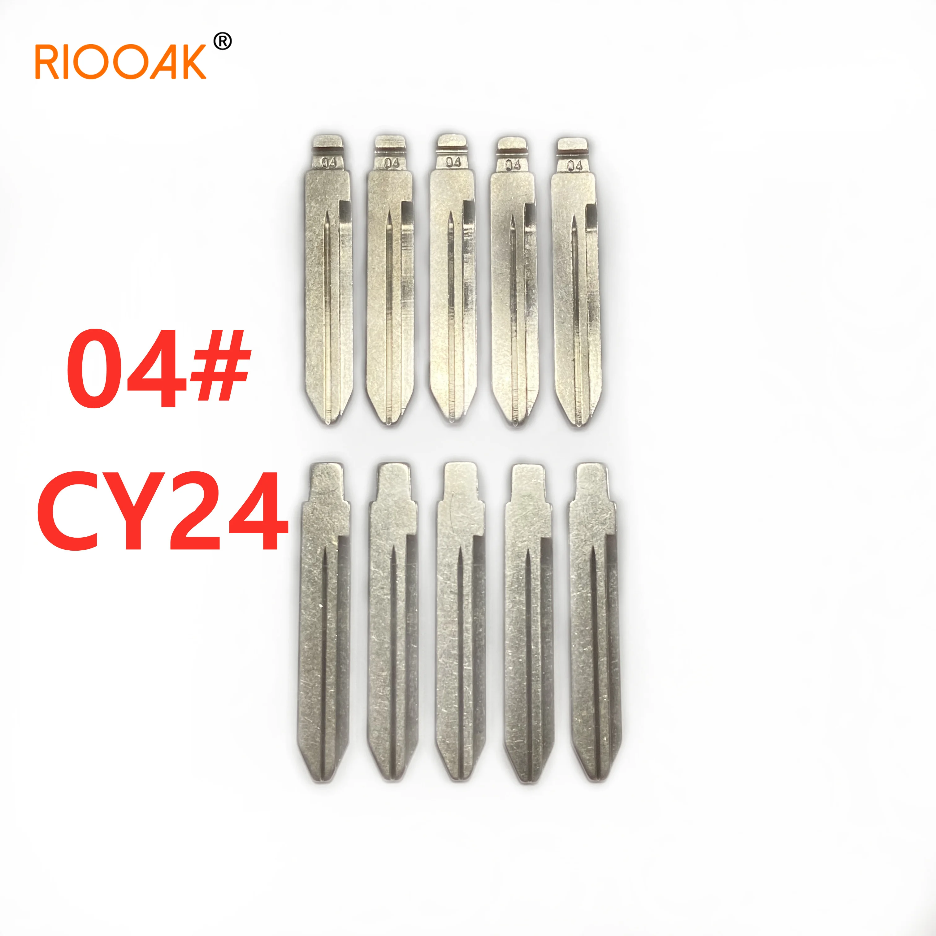 

RIOOAK 10 шт./лот #04 металлический пустой незарезанный флип KD сменный Автомобильный ключ для Jeep Dodge Chrysler Ключ незарезанный LISHI CY24