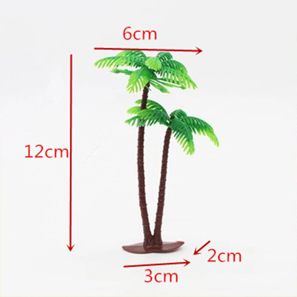 Plastic Coconut Palm Tree Miniature Plant Pots Bonsai Craft Micro Landscape DIY Decor
