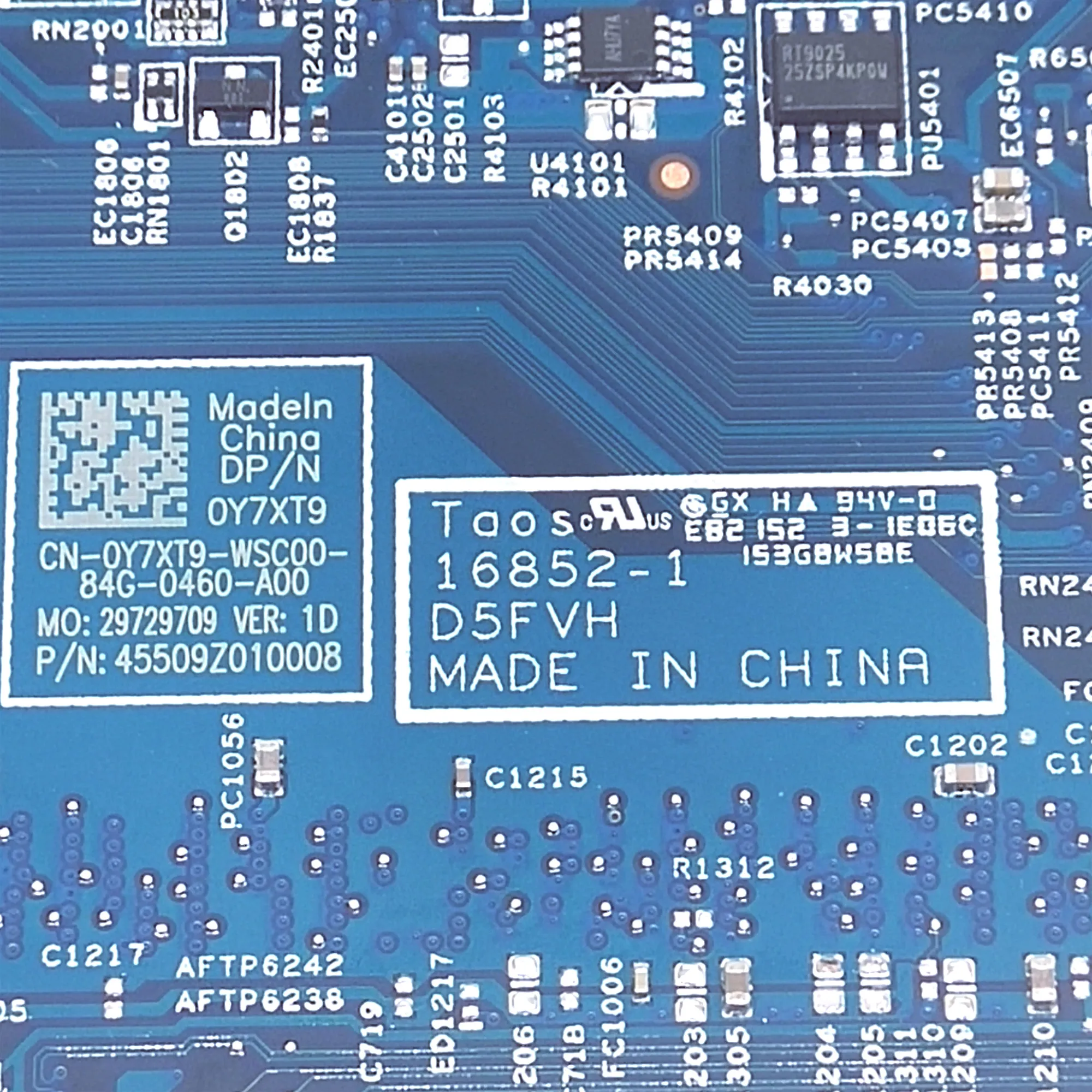  For DELL Latitude 3480 3580 L3480 L3580 Laptop Motherboard CN-0Y7XT9 0Y7XT9 Y7XT9 16852-1 D5FVH i5-