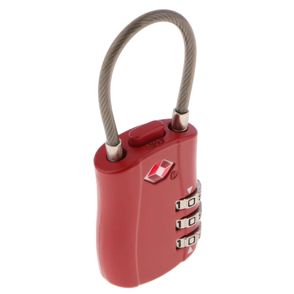 3 Digit Combination Lock Luggage Suitcase Padlock Password Reset Metal Code Lock Mini Coded Keyed Anti-Theft 