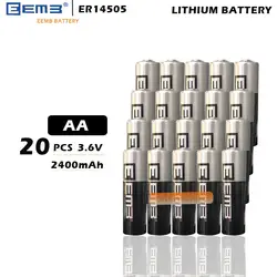 20 шт./лот EEMB ER14505 ER14505H AA 3,6 В 2400 мАч энергии литиевая батарея смарт-метр батареи
