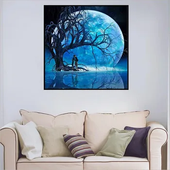 

4 Set Sunrise Sunset 5D DIY Diamond Painting Full Drill Cross Stitch Home Bedroom, Living Room, Dining Room Decor