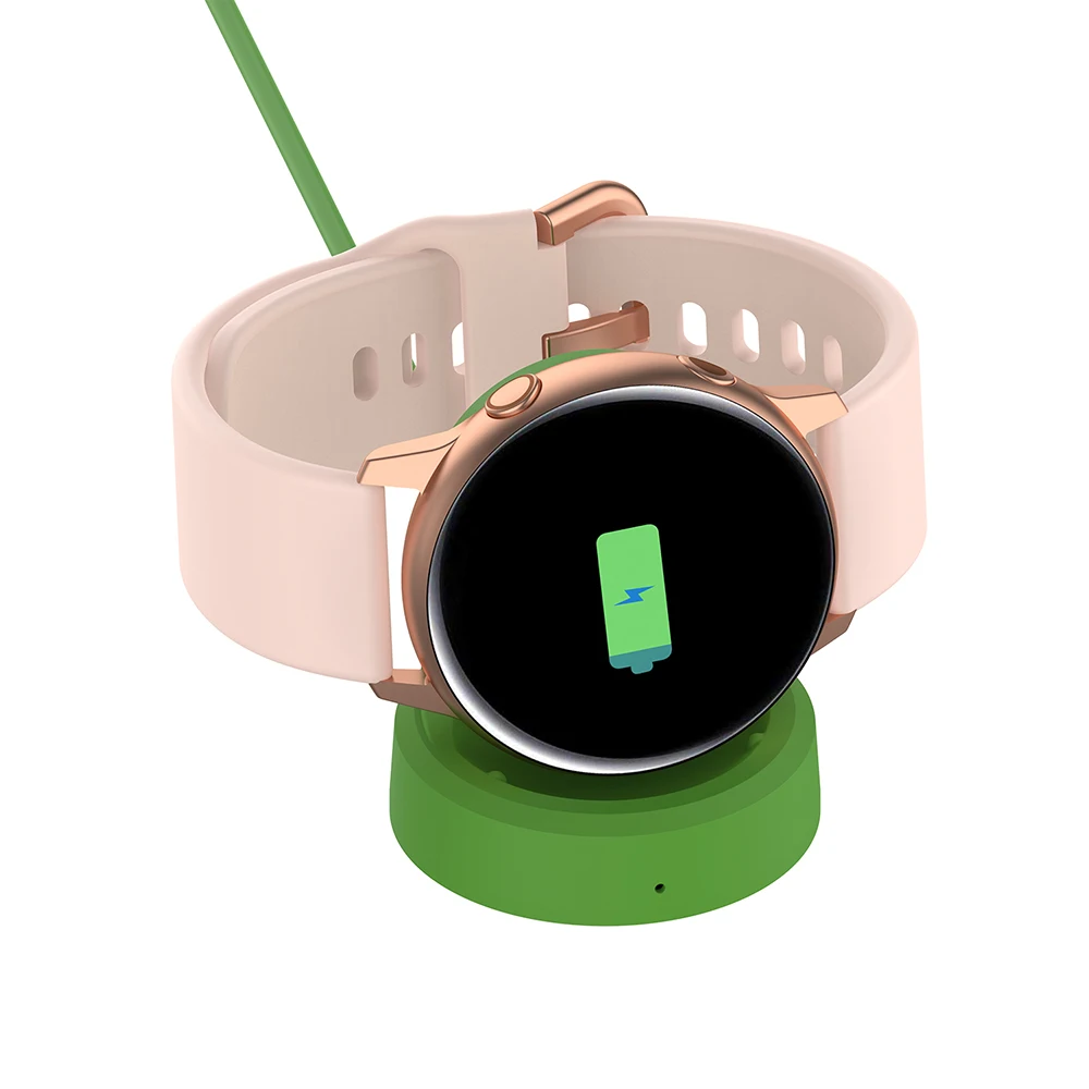 Зарядное устройство для samsung Galaxy Watch Active SM-R500 Беспроводное зарядное устройство смарт-часов док-станция Зарядная база аксессуары