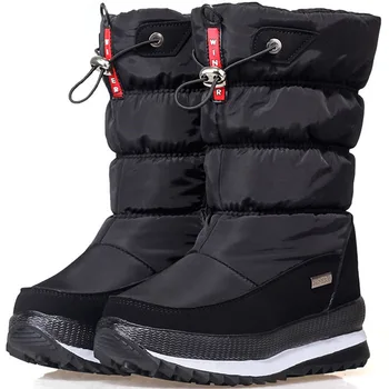 

Women's Thick Snow Boots Children's Leisure Cotton Shoes Waterproof Non-slip Winter Snow Cotton Boots White Black Womens Shoes