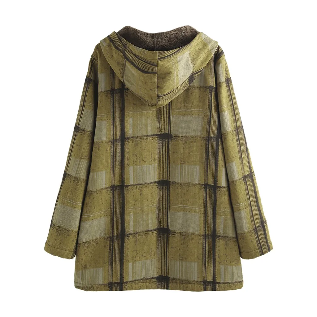 Ropa mujer, женский плащ, casaco feminino sobretudo feminino, Повседневный, в клетку, с длинным рукавом, KLV, с карманами, на молнии,, M-5XL, Z4