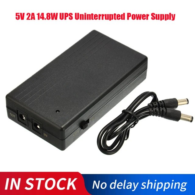 5V 2A 14.8W Multipurpose Mini UPS Battery Backup Security Standby Power  Supply Uninterruptible Power Supply