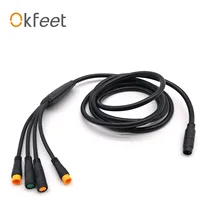 Okfeet 1 в 4 кабель 4 в 1 разъем контроллера провода 2pin 3 Pin Ebrake конверсионный велосипедный комплект Ebrake PAS дроссельной заслонки водонепроницаемый