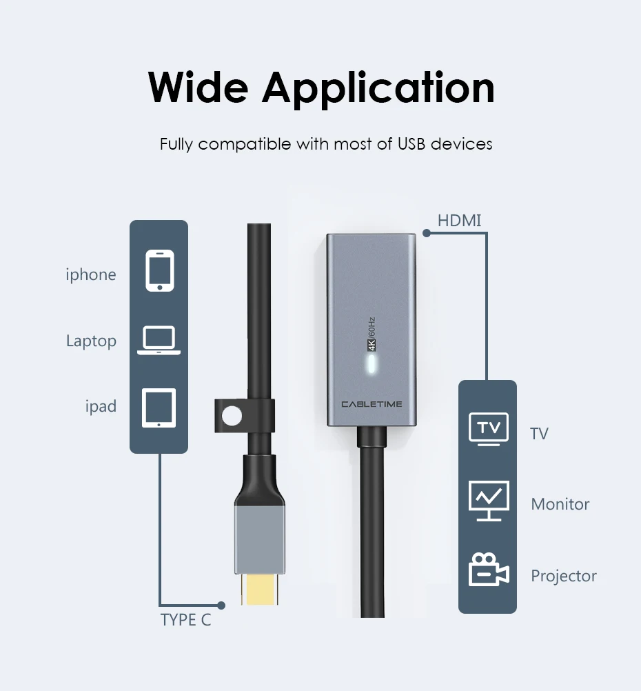 60hz thunderbolt 3 para c0mate 20 macbook pro hdmi para c033
