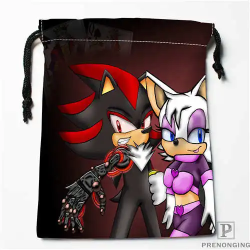 Пользовательские печати Соник-thehedgehogDrawstring хозяйственные сумки дорожный мешочек для хранения плавать Пешие прогулки игрушки мешок унисекс мульти Size19-01-04-2