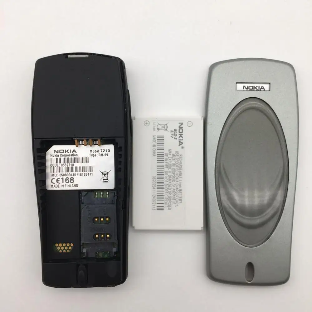 7210 Original Nokia 7210 Mobile Phone Old Cheap Phone Orange color Refurbished free shipping