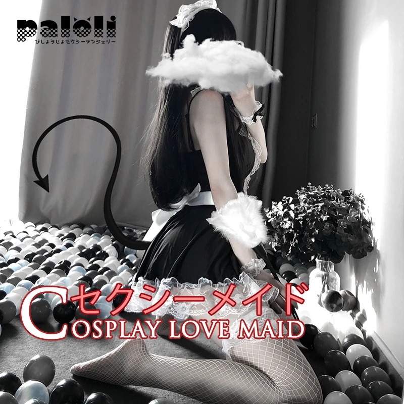 Cosplay Costume Maid Dress Uniform Lingerie For Women Role Play Lace Outfit French Apron Servant Set Korean Style women lingerie women lingerie set women cosplay costume