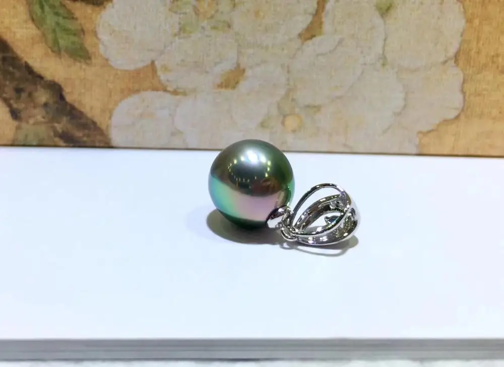 PEISENI G18K Fine Jewelry Pearl Pendants Natural Tahitian Pearl jewelry 10-11mm Pendants For Women Wholesale